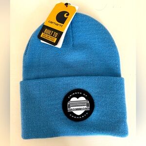 RARE Carhartt Beanie Friends of Carhartt Dual Sided Blue